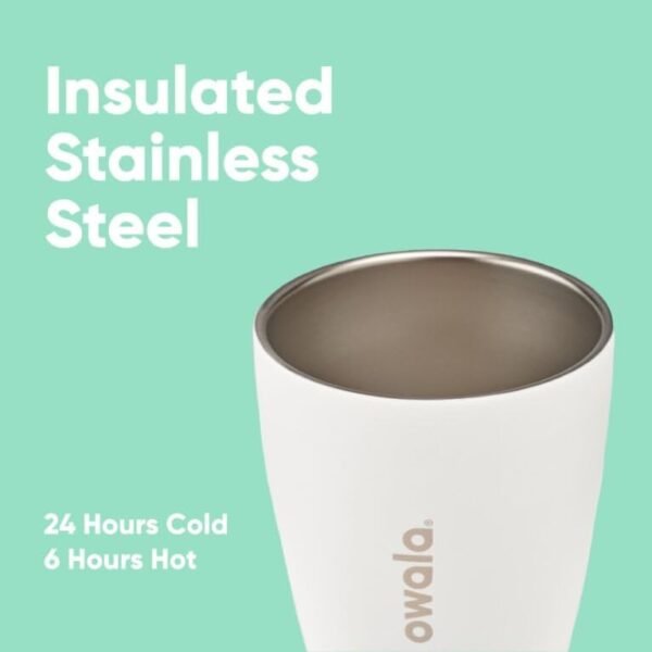Owala 10 oz SmoothSip - Vaso de café aislado de acero inoxidable - Image 3